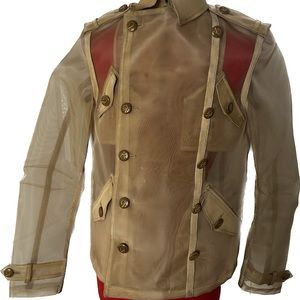 Sheer double breasted jacket Size S/36 by Gaetano Navarro